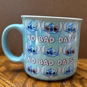 Disney Lilo And Stitch Iridescent NO BAD DAYS Cup Mug